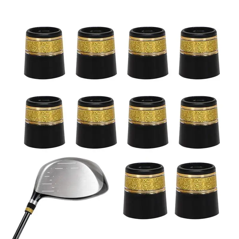 

Golf Club Ferrules Durable 10PCS Headcovers For Golf Clubs Golf Driver Head Covers Fits Most Clubs Golf Shafts Golf Iron Head