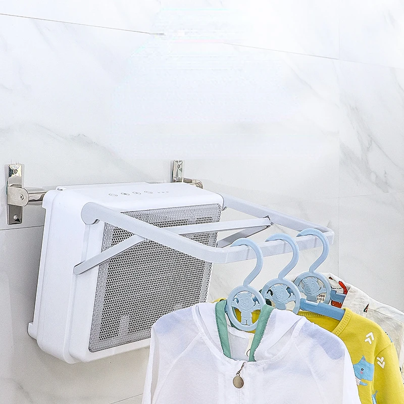 2000W Power Mini Fan Heater Wall Mounted Heaters for Home Bathroom 2 Gears Wind Clothes Towel Dryer Electric Warmer