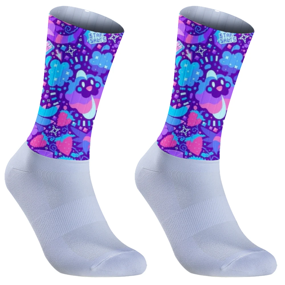 Нескользящие спортивные футбольные износостойкие велосипедные носки с