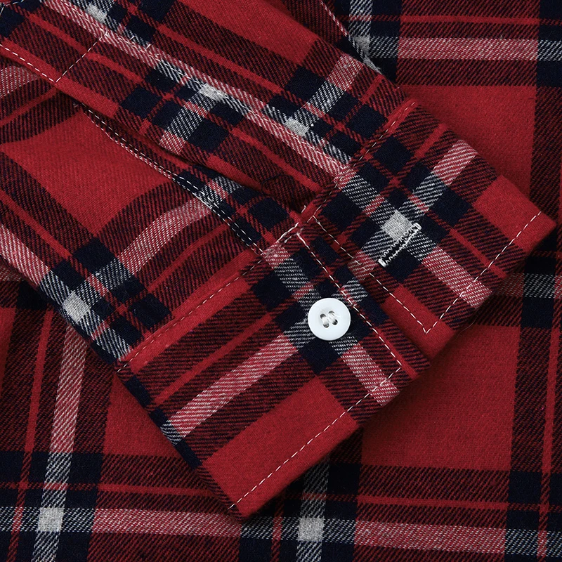 Parklees Classic Red Checked Hooded Shirts Men 2023 Brand New Long Sleeve Cotton Shirt Fashion Vintage Red Black Plaid Hoodies