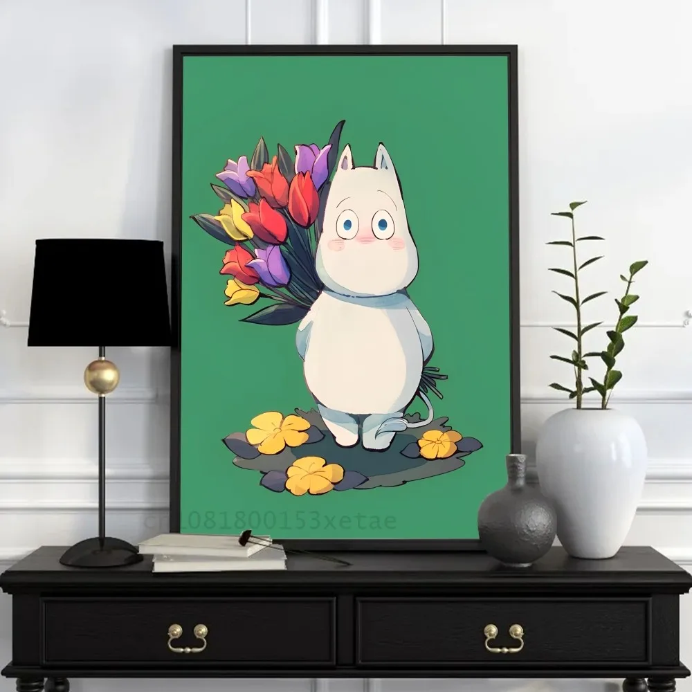 Постер М-Муми из аниме бумажный плакат с принтом для дома гостиной спальни входа