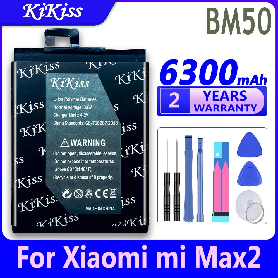 Аккумулятор KiKiss BM50 6300 мАч для Xiaomi Max 2 Max2 MiMax2 высококачественные сменные батареи