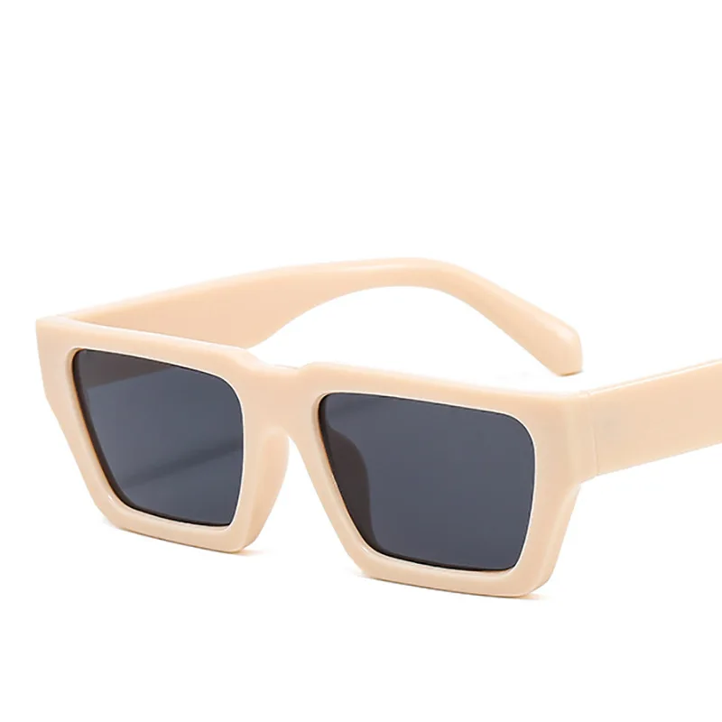 

2022 New Fashion Simple Square Sunglasses Women's Fashion Street Shot Bouncing Di Small Frame Sexy Temperament Glasses UV400