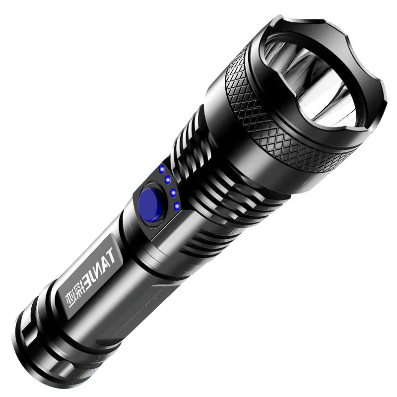 

High Power Led Outdoor Portable Tactical Flashlights USB Rechargeable Multi-Function Torch COB Strong Light Focusing Fishing