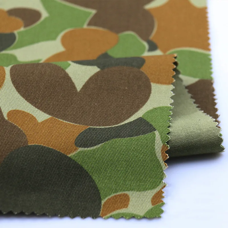

Polyester Cotton Twill Camouflage Cloth Australian Camouflage Fabric Comfortable Wear-resistant