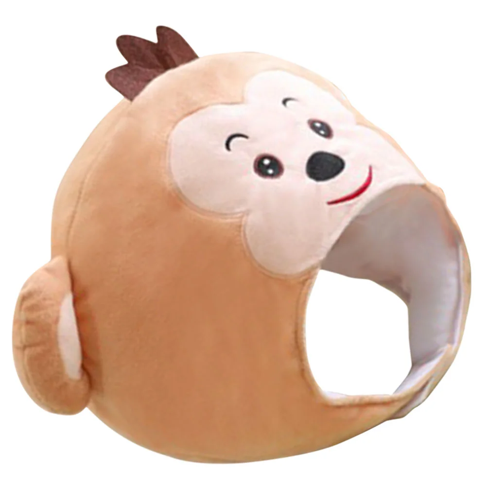 

Adorable Monkey Shape Hat Plush Animal Hat Monkey Headwear Funny Cosplay Accessory Monkey Dress Up Cap