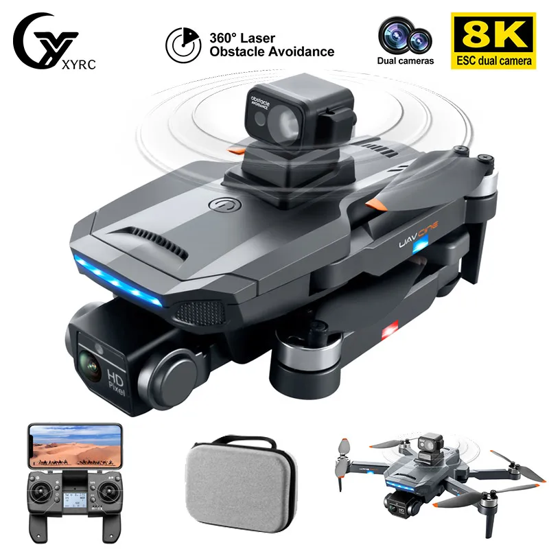 XYRC-Dron K918 MAX con GPS, cuadricóptero plegable sin escobillas, 8K, DualHD, distancia de 1200M
