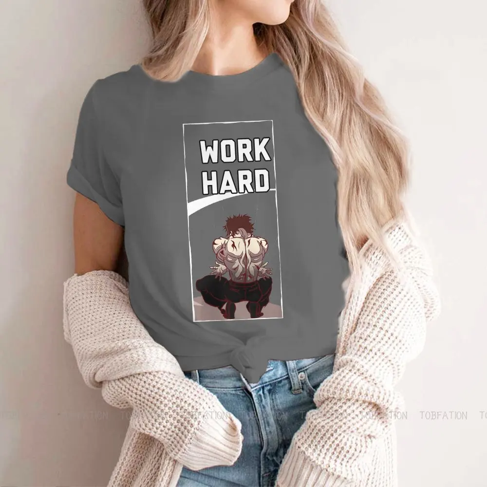 

Work Hard Unique TShirt for Girl Baki Hanma Comic Cool Battle Comfortable New Design Graphic T Shirt Short Sleeve 4XL Ofertas