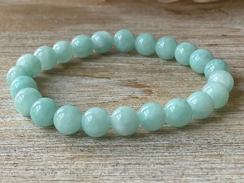 

Amazonite Gemstone Bracelet, 8mm Amazonite Healing Bracelet, Crystal Bracelet, Men/Women Bracelet, Protection Good Luck Bracelet