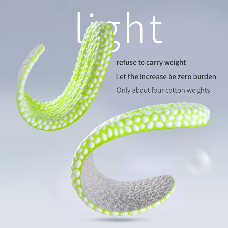 New Height Increase Insoles for Women Men Invisible Boost 1.5-3.5cm Breathable Orthopedic Elevator Insoles Shock Absorption Pads
