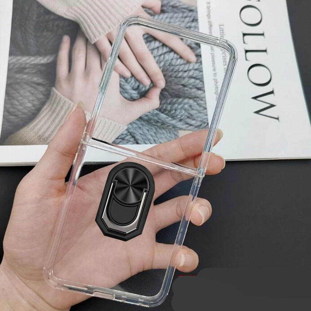 Для Motorola Razr 50 Ultra Razr+ Plus Razr5 Gen4 Кольцо на задний палец Мягкий силиконовый чехол из