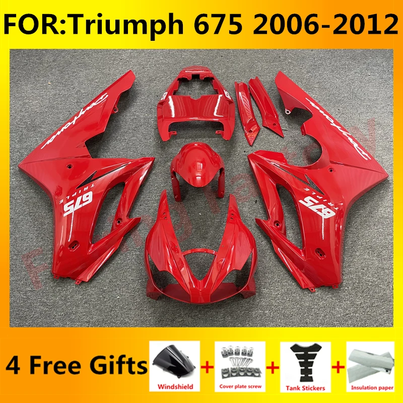 

Motorcycle ABS Fairings Kit Fit for Triumph Daytona 675 675R 2006 2007 2008 2009 2010 2011 2012 Bodywork fairing set red