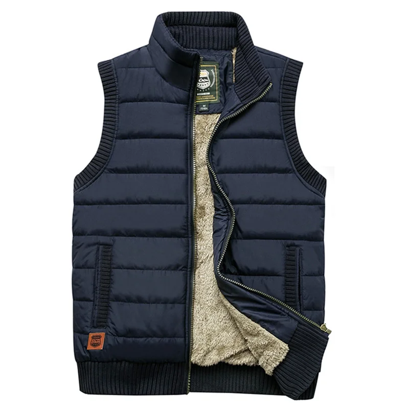 

Large Size M-5XL Autumn Winter Vest Men Military Casual Wool Liner Keep Warm Tactical Vest Sleeveless Jacket Men Chaleco Hombre