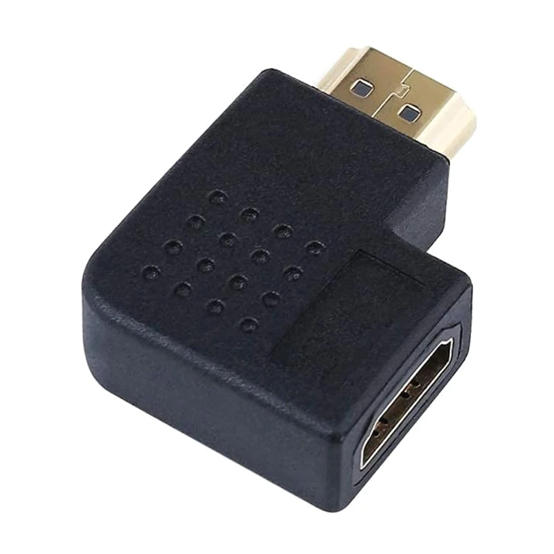 

HDMI-compatible Male To HDMI-compatible Female Adapter 90 Degree Angle Extender for TV Switch Game Console