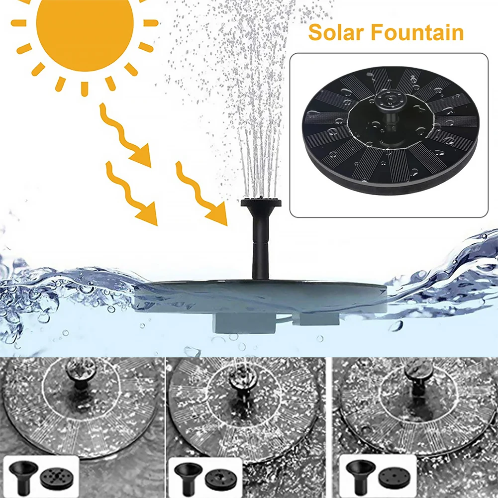 

Миниатюрный водяной фонтан на солнечной батарее, уличный пруд для ванной с птицами, плавающий фонтан с питанием от солнечного света, садовы...