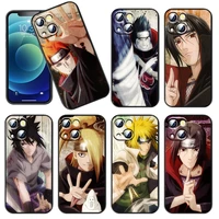 japan popular anime naruto phone case for iphone 11 12 13 mini 13 14 pro max 11 pro xs max x xr plus 7 8 silicone cover