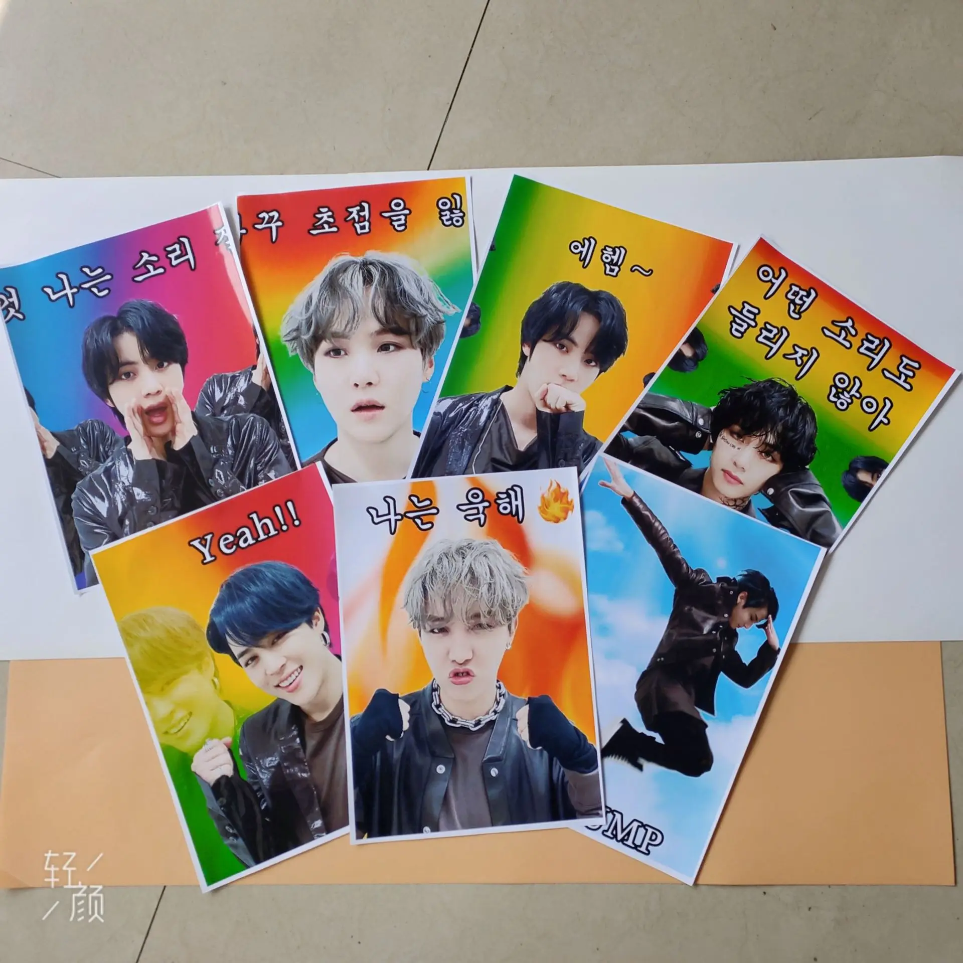 

1Pcs Wholesale Kpop Bangtan Boys Poster Stickers New Emoticon HD Photo Art Picture Room Decor Wall Stickers Gift Fans Collection