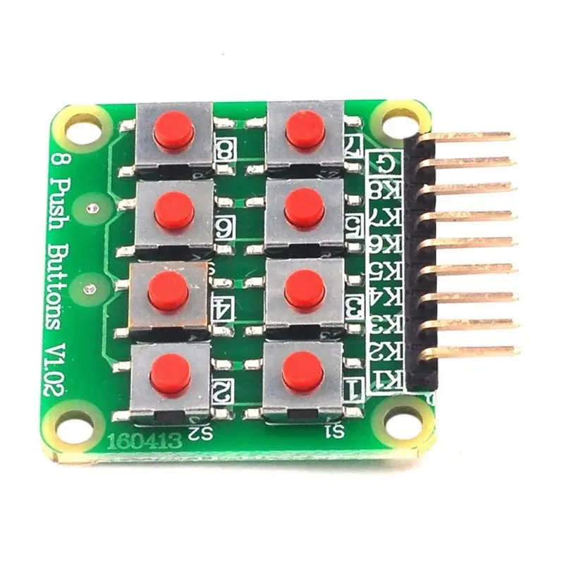 Фото 2 шт. матричные клавиатуры 2x4 и 4x2 с 8 кнопками для Arduino, AVR, PIC, модули 2x4 и AVR PIC №4