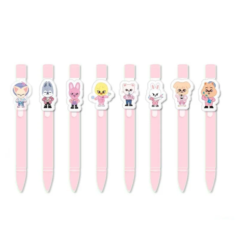 

New Skzoos Kawaii Cartoon series Stray Kids Personality Creative Ballpoint Pen Around the Same Gel Pen Student Stationery Gift