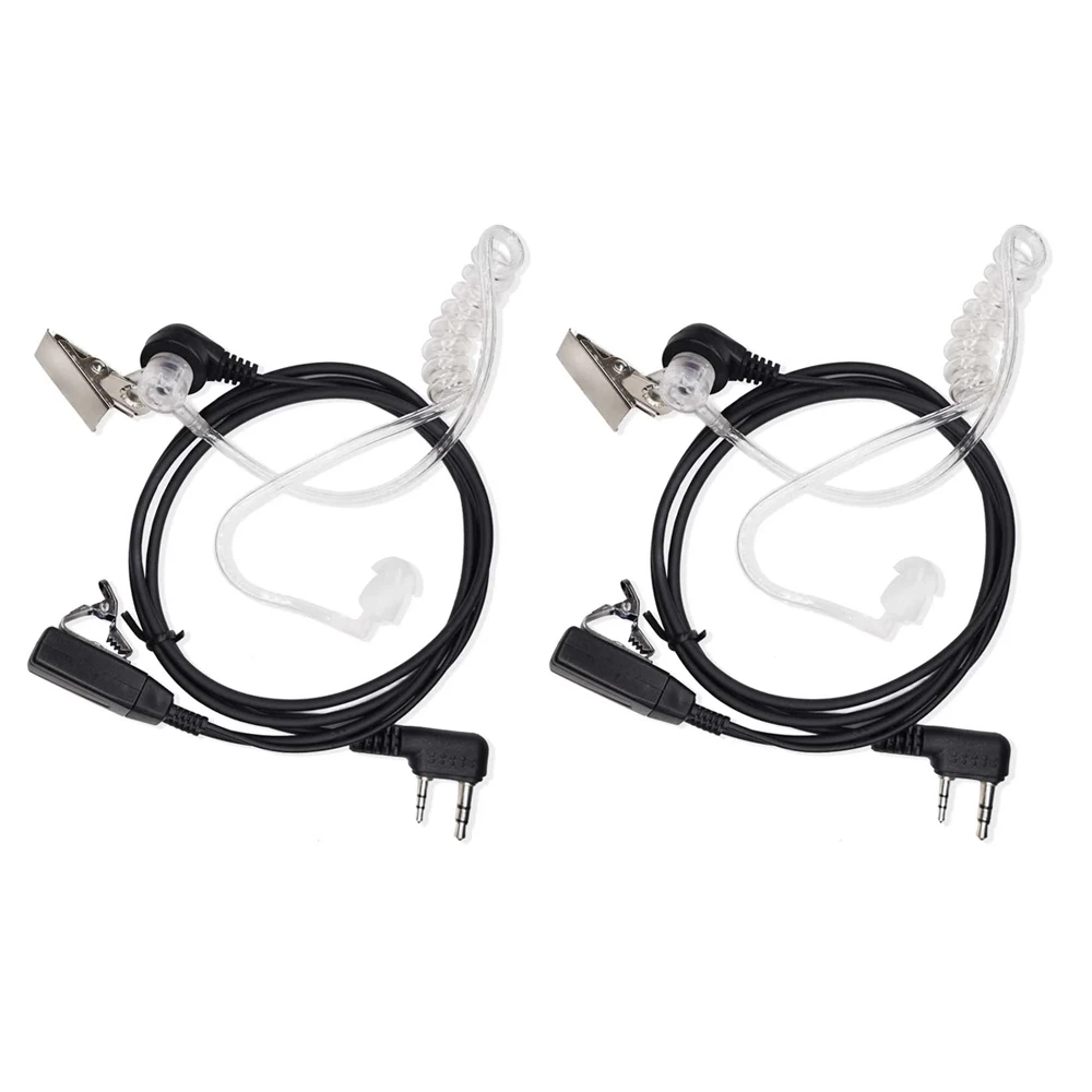 Air Acoustic Tube Headset for Walkie Talkie Baofeng Radio K Port Earphone PTT with Microphone for UV-5R 888s Earbuds Earpiece