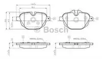 

0986 TB3139 rear brake pad F10 F11 G30