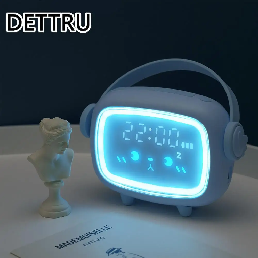 Светодиодный светильник с USB-зарядкой будильник лампа для спальни отображением