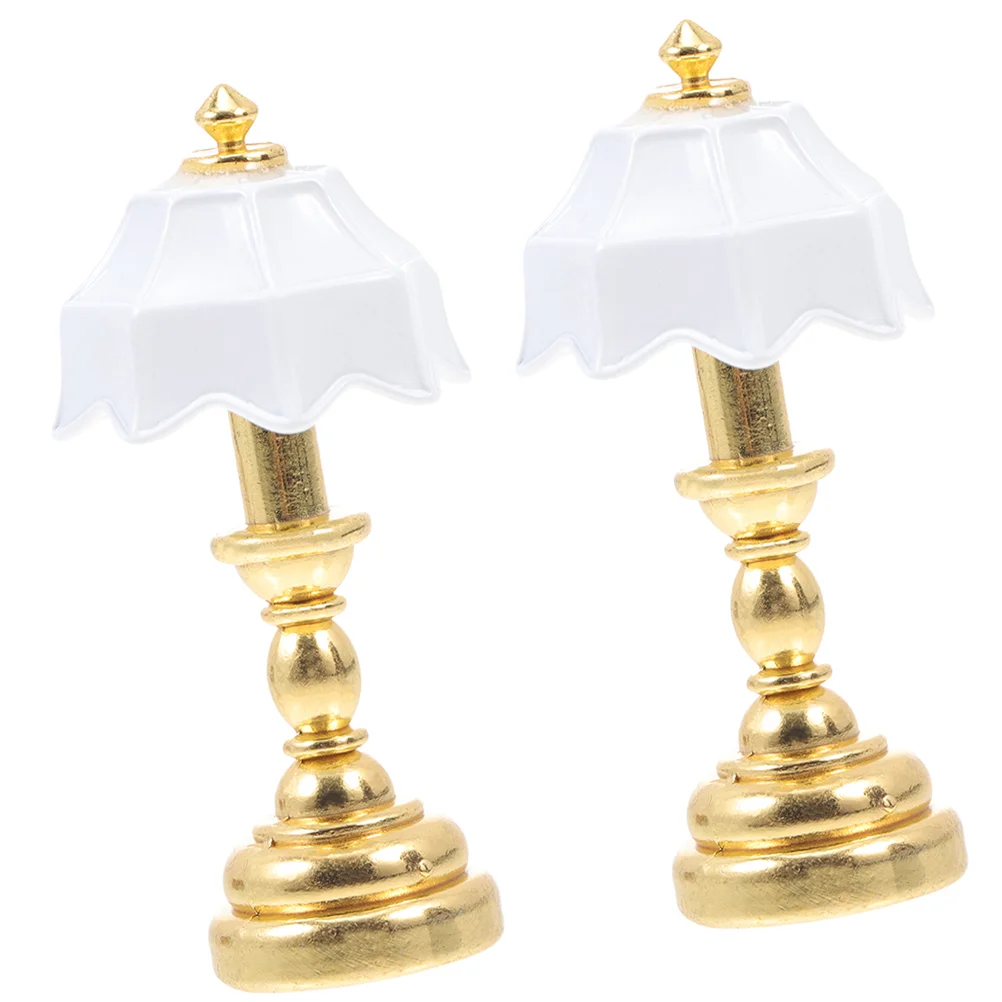 2 шт. диван кукольный домик настольная лампа рабочие диваны декор металлический