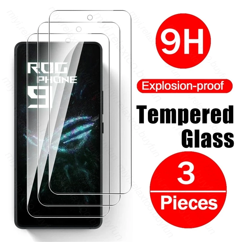 ROGPhone9Pro Стекло 3 шт. Защитное стекло для Asus ROG Phone 9 Pro 5G 9H Премиум Защитная пленка