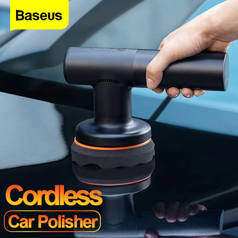 Baseus Cordless Car Polishing Machine Wireless Electric Polisher 3800rpm Adjustable Auto Buffing Waxing Machine Car Polish Tools