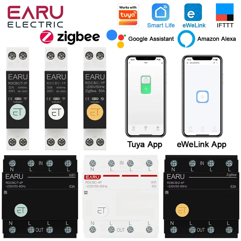 

Автоматический выключатель EARUELECTRIC 2P