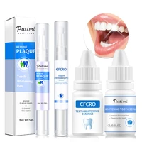 2pcsset oral hygiene tooth whitening essence serum remove plaque stains tooth bleaching gel dental tooth powder whitener pen