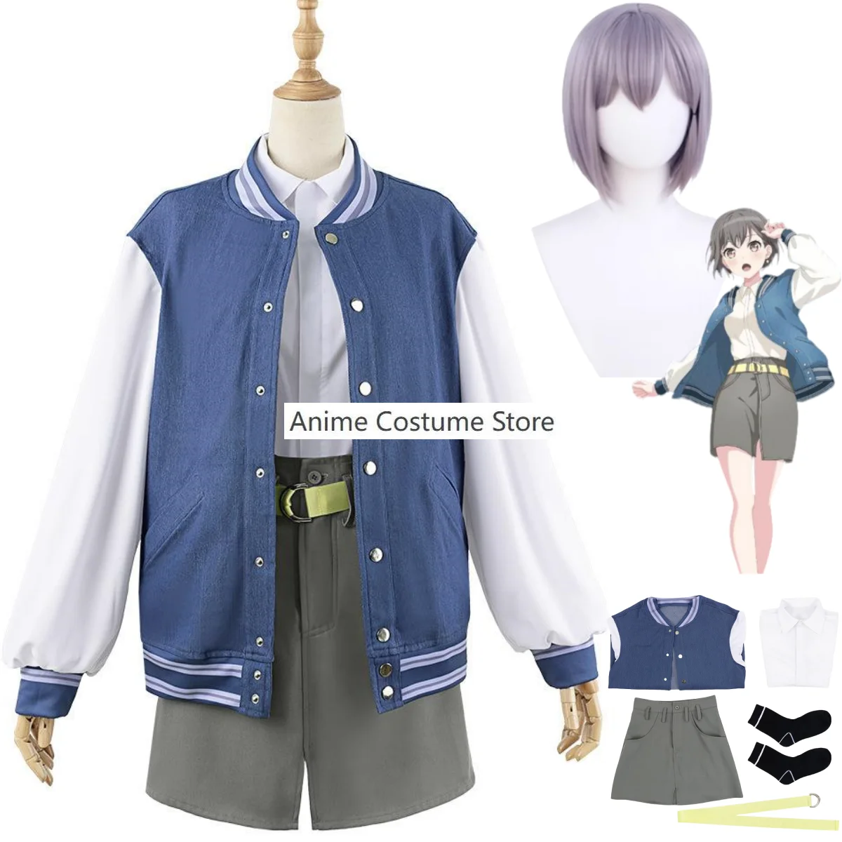 Аниме челка мечта! Takamatsu Tomori Косплей Костюм MyGO! Женский комплект для вечеринки