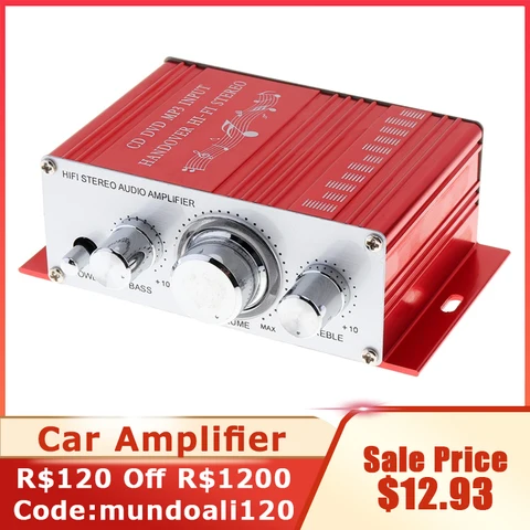 Автомобильный усилитель мощности Hi-Fi 12 В, CD, DVD, MP3 - изображение