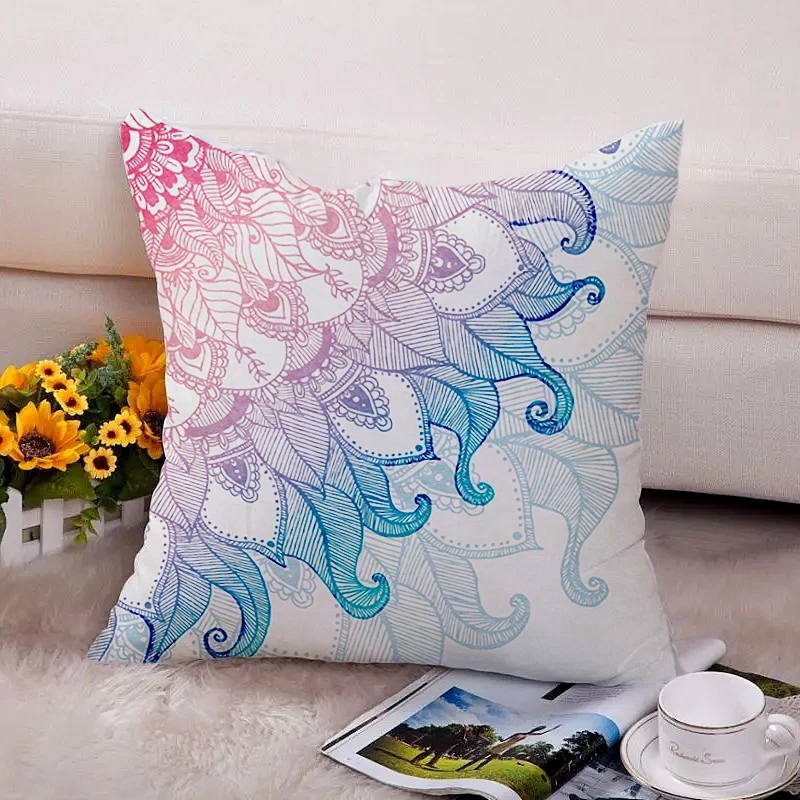 

Серия «Мандала» диванная подушка для дивана, гостиной, антигрязная подушка, чехол для спальни, прикроватная подушка, наволочки Housse De Coussin