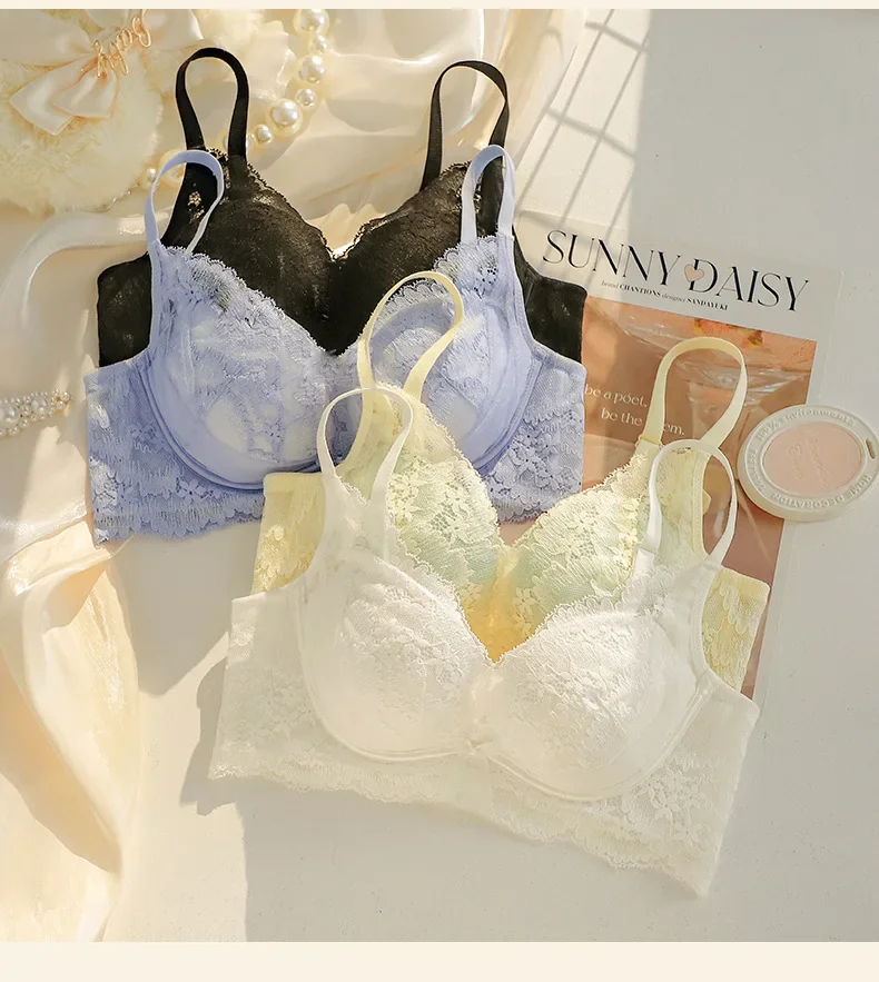 Бюстгальтер женский без стальных косточек Бралетт с большой пустой чашечкой