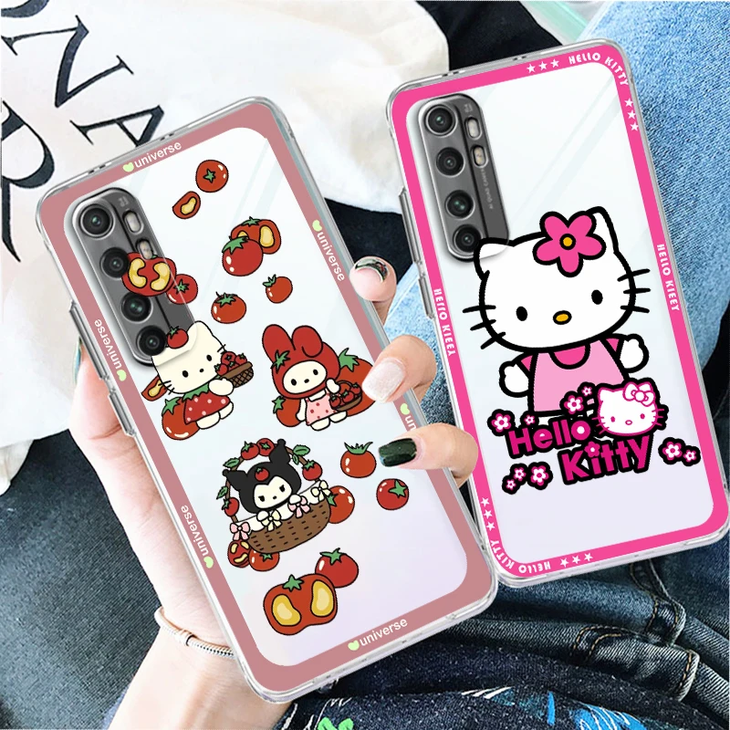 

Kulomi Cinnamoroll Kitty Transparent Phone Case For Xiaomi Mi 13 12T 12S 12X 12 11 11T 11i 10T 10 Pro Lite Ultra 5G Cover