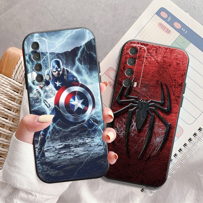 

Популярный чехол для телефона Marvel для Huawei Y7S, Y9A, Y6 2019, Y7P 2020, Y8S, Y7 2019, Y9 2019, каркас, мягкий чехол, задняя крышка