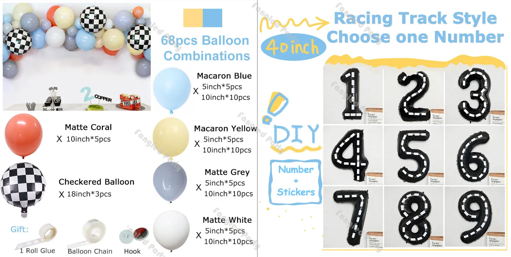 68 шт. винтажные гоночные автомобили |