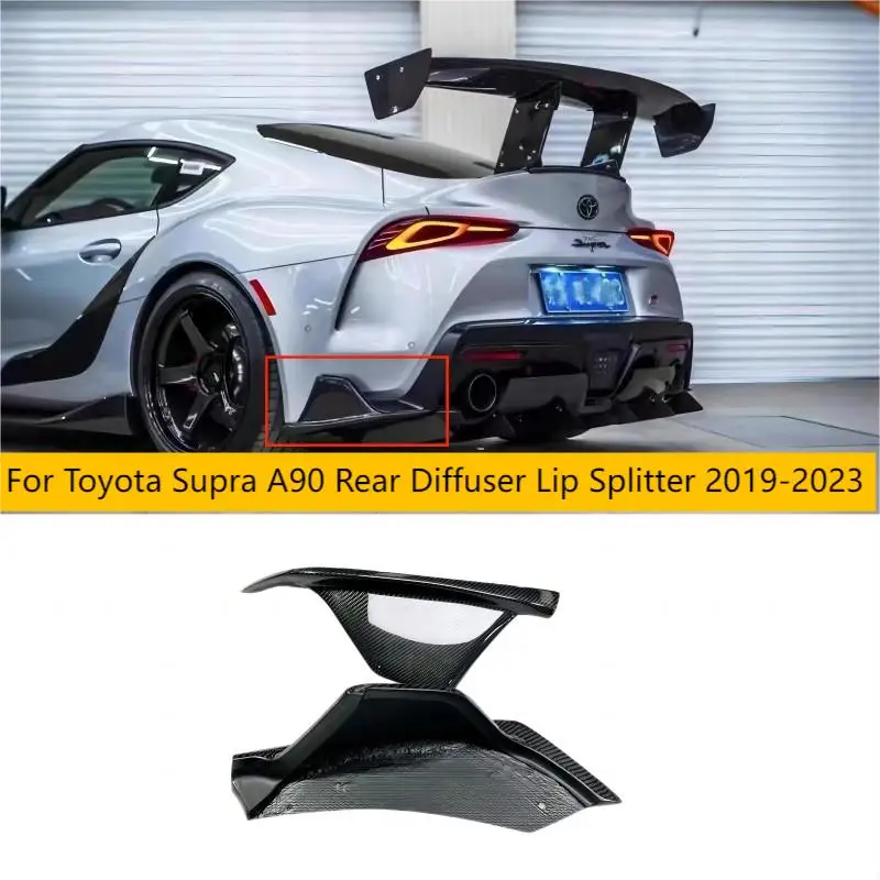 Carbon Fiber/FRP Varis Style Rear Diffuser Lip Splitter Spoiler For Toyota Supra A90 MK5 2019+ Rear Splitters Car Accessories