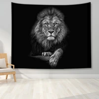 elk tapestry abstract lion autumn forest wild animal wall hanging beach towel dormitory bedroom living room home decor blanket