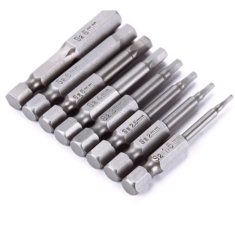 шестигранник вюрт для шуруповерта. бита шестигранная hex-3*50 мм для шуруповерта сталь s2 (упак. 10 шт. шестигранник под шуруповерт. бита для кровельных саморезов 8.