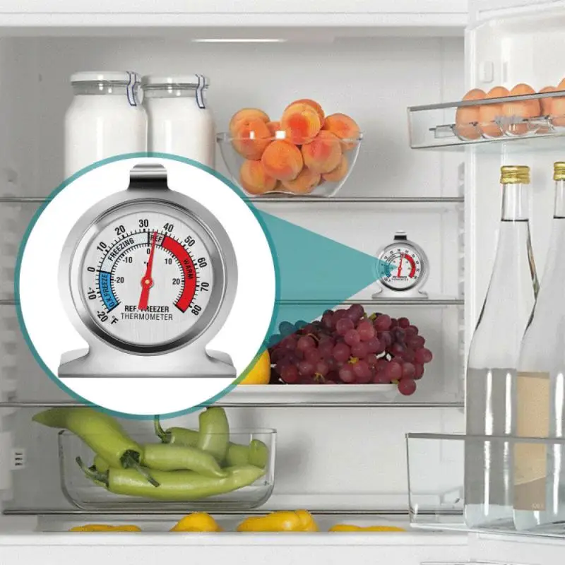 

Refrigerator Thermometer Stainless Steel Fridge Freezer Thermometers Kitchen Fridge Temperature Sensor Kitchen Tools New