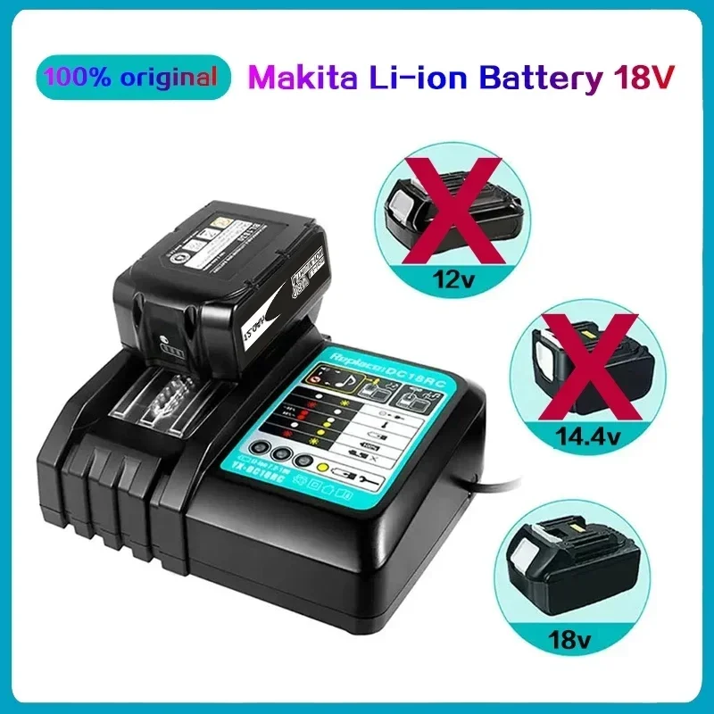18V 12.0Ah for Makita Original With LED lithium ion replacement LXT BL1860B BL1860 BL1850 rechargeable power tool battery