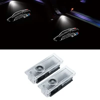 2 pcs car door projector light led welcome lamp for bmw f26 g02 x4 logo light auto accessories hd laser warning light