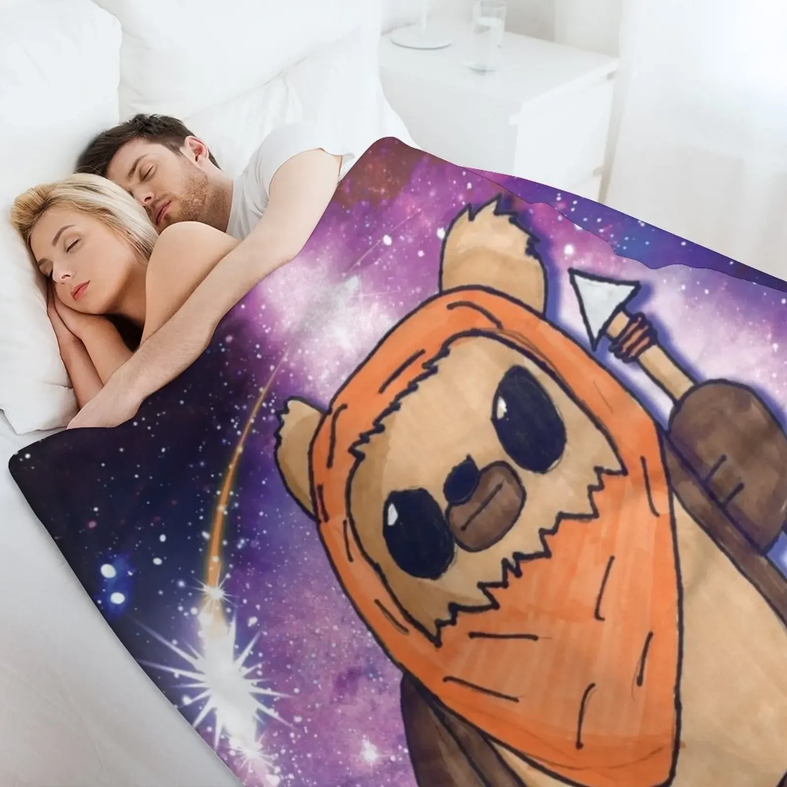 Пушистое одеяло Space Galaxy Ewok для детей