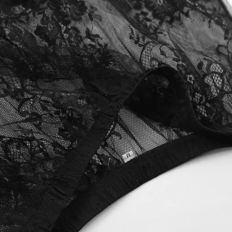 Женская длинная юбка с высокой талией однотонная кружевная юбка-макси широкой