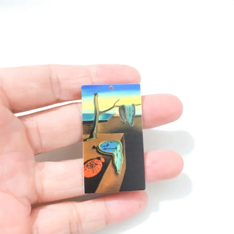 1 шт. всемирно известные картины акриловые подвески подсолнухи Мона Лиза кулон