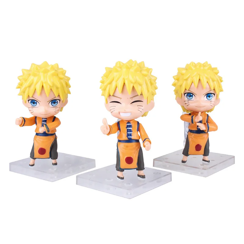 

9-10cm Anime Naruto Team 7 Q Ver. Models Naruto Sasuke Sakura Kakashi PVC Action Figure Models Toys Gifts Collection 3pcs/bag
