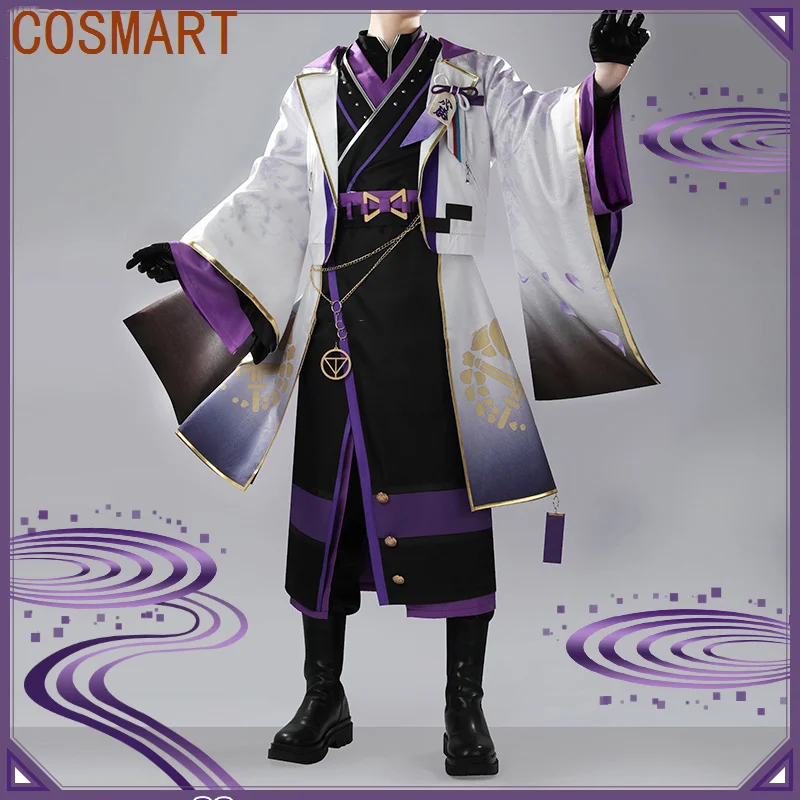 

COSMART Vtuber Nijisanji Kenmochi Toya Game Suit Gorgeous Handsome Kimono Cosplay Costume Halloween Party Role Play Outfit