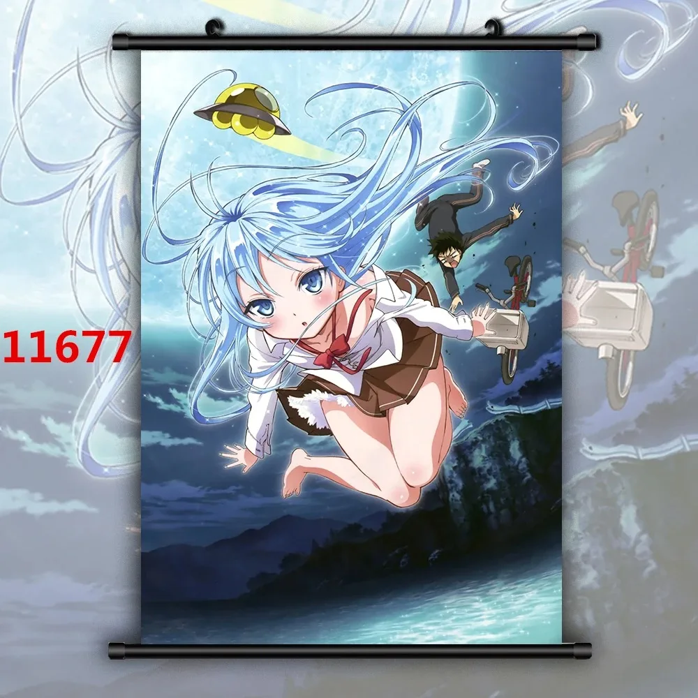 WTQ Аниме Denpa-Donna-oto-Towa-Erio Печать На Холсте-настенный Художественный Декор